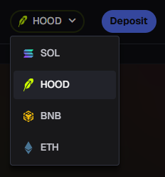 Chain selector on Axiom trade